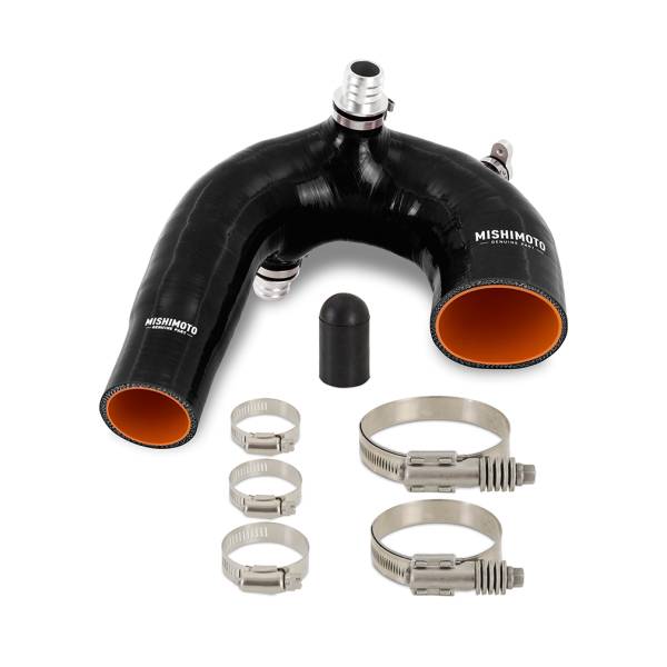 Mishimoto - Mishimoto Silicone Intake J-Tube, Fits Polaris RZR XP Turbo 2016+, Black - MMHOSE-RZR-16AIBK