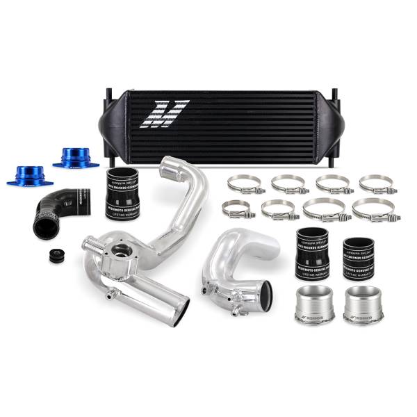 Mishimoto - Mishimoto Performance Intercooler Kit, Ford Bronco 2.3L 2021+, Black IC, Polished IC Pipes - MMINT-BR23-21KPBK