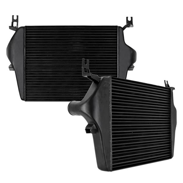 Mishimoto - Mishimoto Cast End Tank Replacement Intercooler, Fits Ford 6.0L Powerstroke 2003-2007 - MMINT-F2D-03TBK