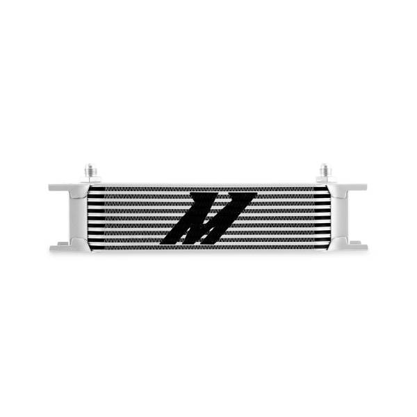 Mishimoto - Mishimoto Universal 10-Row Oil Cooler, -6AN, Silver - MMOC-10-6SL