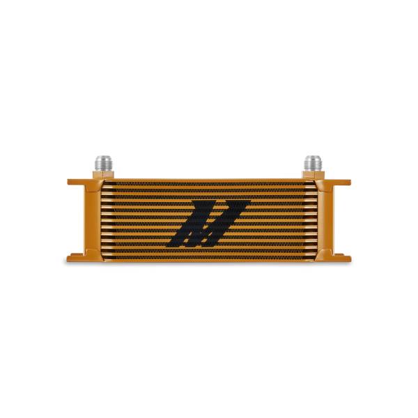 Mishimoto - Mishimoto Universal 13-Row Oil Cooler, Gold - MMOC-13GD