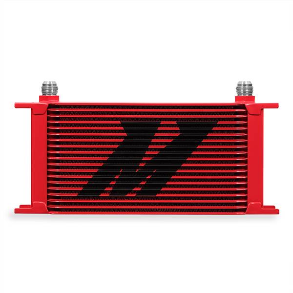 Mishimoto - Mishimoto Universal 19-Row Oil Cooler, Red - MMOC-19RD