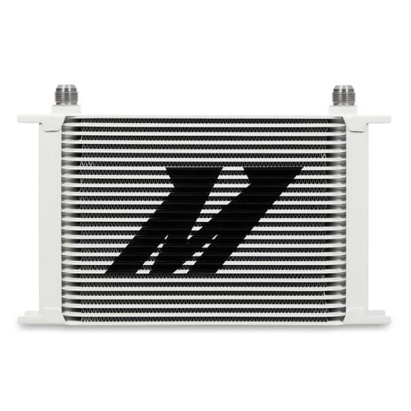 Mishimoto - Mishimoto Universal 25-Row Oil Cooler, White - MMOC-25WT