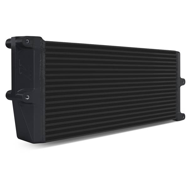 Mishimoto - Mishimoto Universal Heavy-Duty Bar-and-Plate Oil Cooler, 17in Core, Opposite-Side Outlets - MMOC-OO-17BK