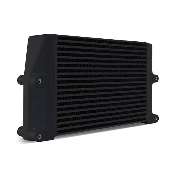 Mishimoto - Mishimoto Heavy-Duty Bar and Plate Oil Cooler, 10in Core, Same-Side Outlets, Black - MMOC-SSO-10BK