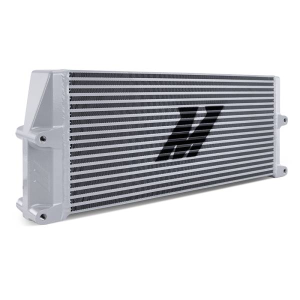 Mishimoto - Mishimoto Heavy-Duty Bar and Plate Oil Cooler, 17in Core, Same-Side Outlets, Silver - MMOC-SSO-17SL