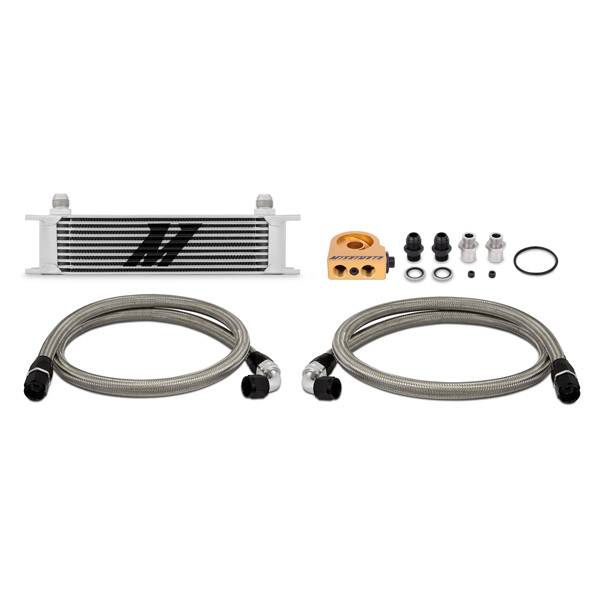 Mishimoto - Mishimoto Universal Thermostatic 10 Row Oil Cooler Kit - MMOC-UT