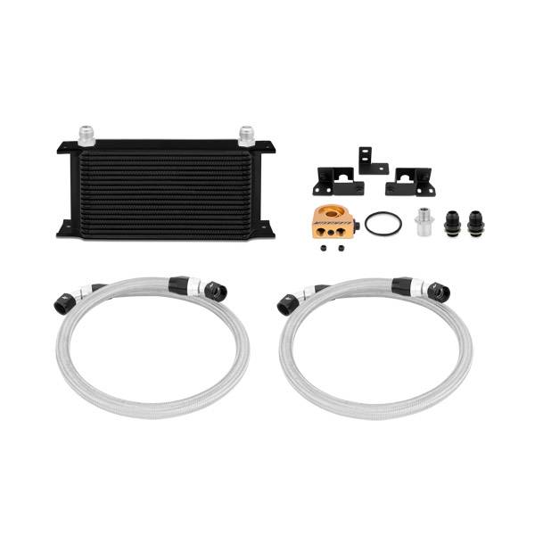 Mishimoto - Mishimoto Jeep Wrangler JK Thermostatic Oil Cooler Kit, Black, 2007-2011 - MMOC-WRA-07TBK