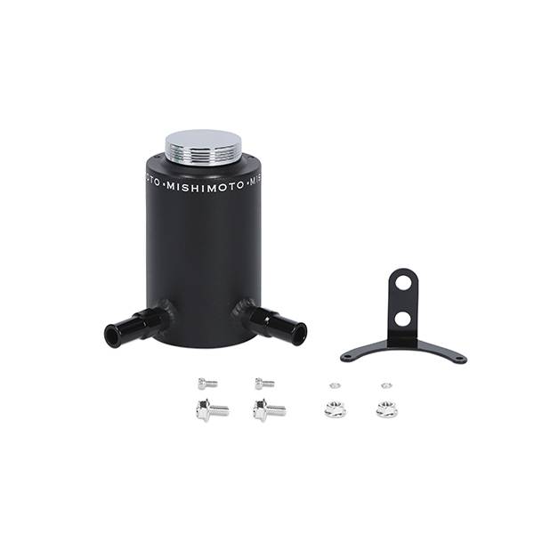 Mishimoto - Mishimoto Aluminum Power Steering Reservoir Tank, Wrinkle Black - MMRT-PSAWBK