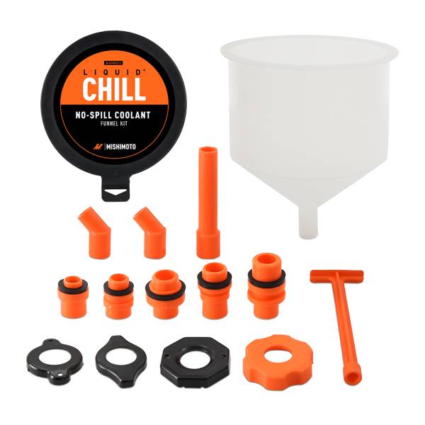 Mishimoto - Mishimoto No-Spill Coolant Funnel Kit, 15 Piece - MMTL-NSF-15