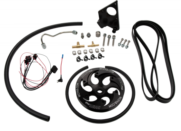 Wehrli Custom Fabrication - Wehrli Custom 2001-2004 LB7 Duramax Twin CP3 Kit Black Anodized Pulley