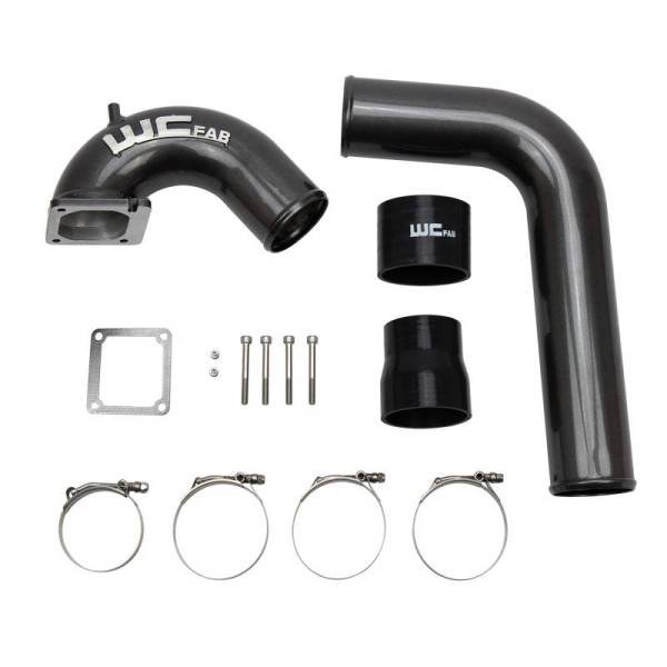 Wehrli Custom Fabrication - Wehrli Custom 2003-2007 5.9L Cummins 3.5" High Flow Intake Horn & Intercooler Pipe Kit