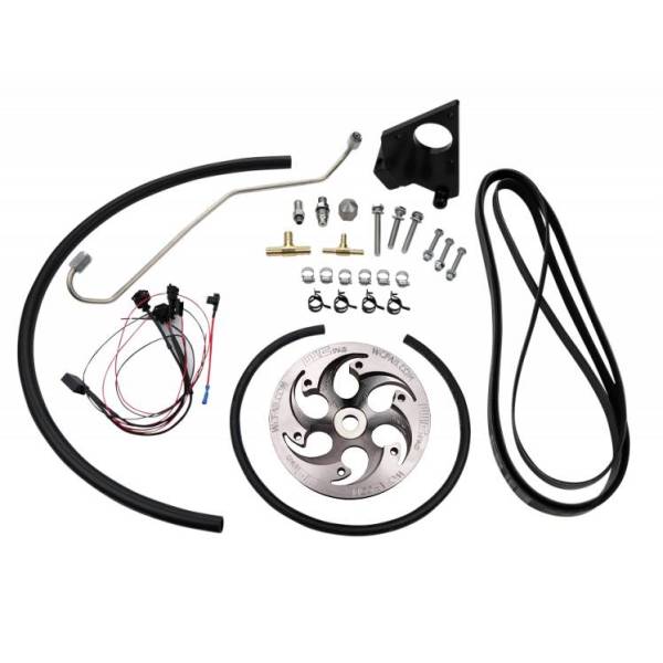 Wehrli Custom Fabrication - Wehrli Custom 2004.5-2005 LLY Duramax Twin CP3 Kit Raw/Custom Pulley