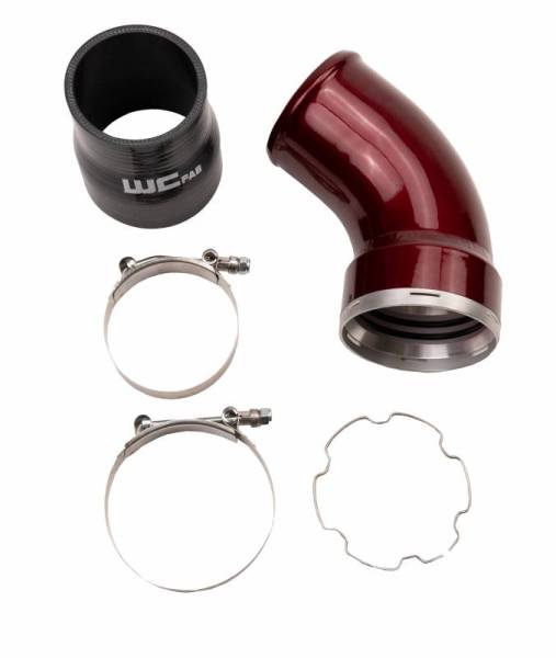 Wehrli Custom Fabrication - Wehrli Custom 2006-2010 LBZ/LMM Duramax Passenger Side Intercooler Outlet Elbow Kit