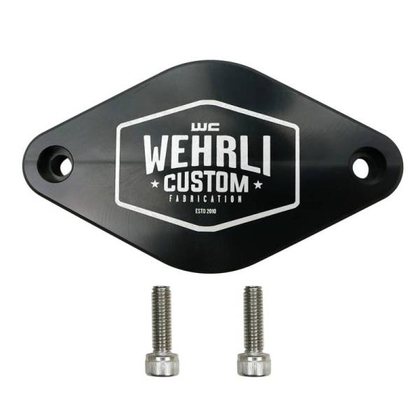 Wehrli Custom Fabrication - Wehrli Custom 2011-2016 LML Duramax Turbo Resonator Billet Plate