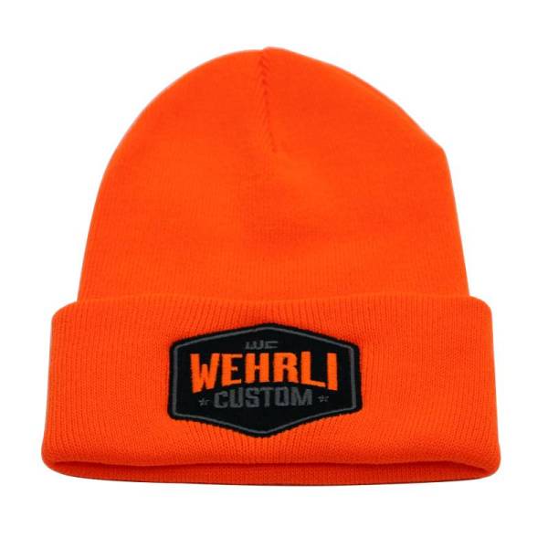 Wehrli Custom Fabrication - Wehrli Custom Beanie Hat Orange - Badge