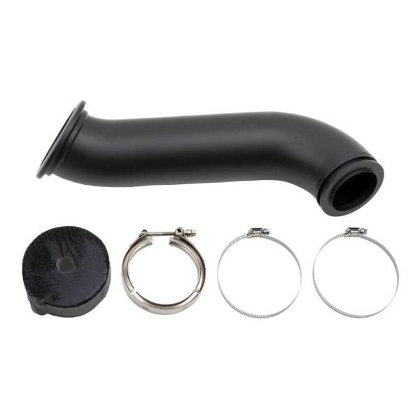 Wehrli Custom Fabrication - Wehrli Custom Cummins 4" High Mount S300 Down Pipe