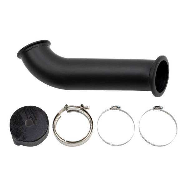 Wehrli Custom Fabrication - Wehrli Custom Cummins 4" High Mount S400 Down Pipe