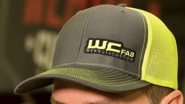 Wehrli Custom Fabrication - Wehrli Custom Snap Back Hat Charcoal/Neon Yellow WCFab