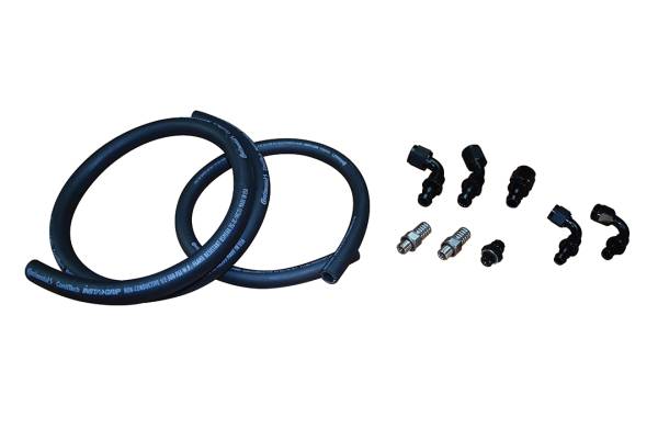 Fleece Performance - Fleece Performance 2010-2018 Cummins Fuel Distribution Block Hose and Fitting Kit