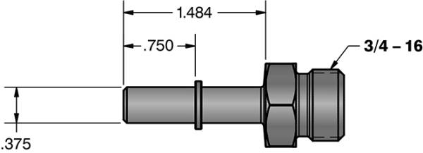 Fleece Performance - Fleece Performance 3/8 Inch Quick Connect to 3/4 Inch-16 O-ring (-8 AN)