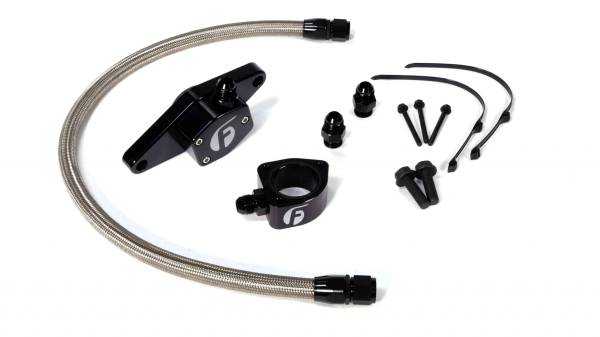 Fleece Performance - Fleece Performance Cummins Coolant Bypass Kit VP 98.5-02 with Stainless Steel Braided Line