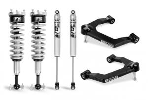 Cognito 1-Inch Performance Uniball Leveling Kit With Fox PS Coilover 2.0 IFP Shocks for 19-22 Silverado Trail Boss/Sierra AT4 1500 4WD - 210-P0886