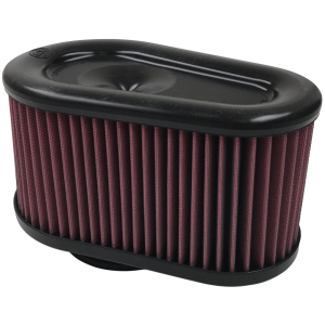 S&B Air Filter For Intake Kits 75-5086,75-5088,75-5089 Oiled Cotton Cleanable Red - KF-1064