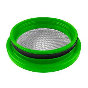 S&B - S&B Turbo Screen 5.0 Inch Lime Green Stainless Steel Mesh W/Stainless Steel Clamp - 77-3007 - Image 2
