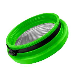 S&B - S&B Turbo Screen 5.0 Inch Lime Green Stainless Steel Mesh W/Stainless Steel Clamp - 77-3007 - Image 4