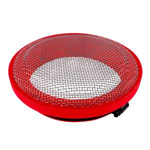 S&B Turbo Screen 5.0 Inch Red Stainless Steel Mesh W/Stainless Steel Clamp- 77-3004