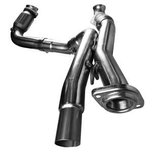 Kooks 3in. SS Catted Connection Pipes. 2001-2006 GM Truck 6.0L. For OEM Dual Exh - 28523200
