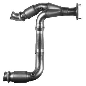 Kooks 3in. SS Catted Y-Pipe. 2007-2008 GM Truck 4.8L/5.3L/6.0L. Connects to OEM - 28533200