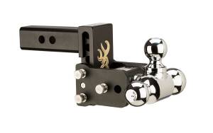 B&W Trailer Hitches Trailer Hitch Ball Mount B&W Tow And Stow Dual Ball 2" Adj Ball Mount 3" Drop/3-1/2" Rise, Browning - TS10033BB