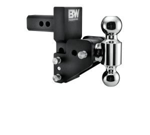 B&W Trailer Hitches Trailer Hitch Ball Mount 2 in Model 7 Blk T&S Dual Ball for Multi-Pro Tailgate - TS10063BMP