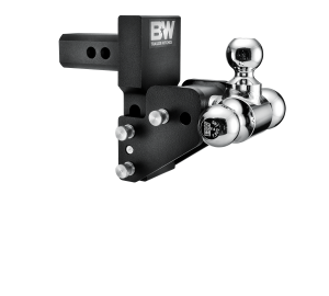 B&W Trailer Hitches Trailer Hitch Ball Mount 2 in Model 7 Blk T&S Tri Ball for Multi-Pro Tailgate - TS10064BMP