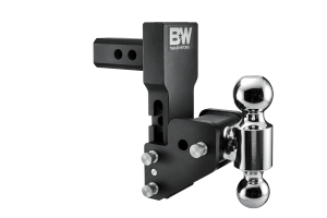 B&W Trailer Hitches Trailer Hitch Ball Mount 2 in Model 9 Blk T&S Dual Ball for Multi-Pro Tailgate - TS10065BMP