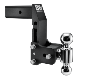 B&W Trailer Hitches Trailer Hitch Ball Mount 2.5 Model 10 Blk T&S Dual Ball for Multi-Pro Tailgate - TS20066BMP