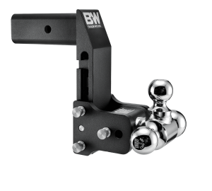 B&W Trailer Hitches Trailer Hitch Ball Mount 2.5 Model 10 Blk T&S Tri Ball for Multi-Pro Tailgate - TS20067BMP