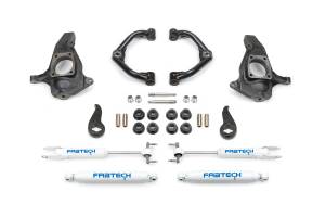 Fabtech - Fabtech Suspension Lift Kit 3.5" ULTIMATE SYS W/UNIBALL UC & PERF SHOCKS 2011-19 GM C/K2500HD/3500HD - K1064 - Image 2