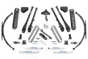 Fabtech Suspension Lift Kit 8" 4LINK SYS W/COILS & RR LF SPRNGS & PERF SHKS 2008-16 FORD F250/350 4WD - K2129