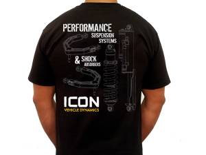 ICON Vehicle Dynamics - ICON R&D-Logo Tee – Black, Large - Image 2