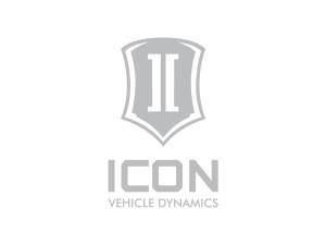 ICON Vehicle Dynamics Stacked Logo Sticker, Silver, 6” Tall
