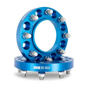 Mishimoto Wheel Spacers, 8X170, 125mm Center Bore, M14 X 1.5, 1.00-in Thick, Blue - BNWS-002-250BL
