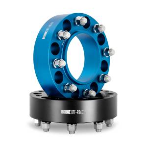 Mishimoto Wheel Spacers, 8X165.1, 121.3mm Center Bore, M14 X 1.5, 50mm Thick, Blue - BNWS-006-500BL