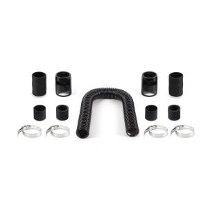 Mishimoto Universal Flexible Stainless Steel Radiator Hose Kit, 24", Black - MMAH-U24BK