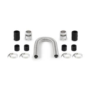 Mishimoto Universal Flexible Stainless Steel Radiator Hose Kit, 24", Chrome - MMAH-U24C