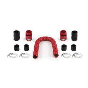 Mishimoto Universal Flexible Stainless Steel Radiator Hose Kit, 24", Red - MMAH-U24RD