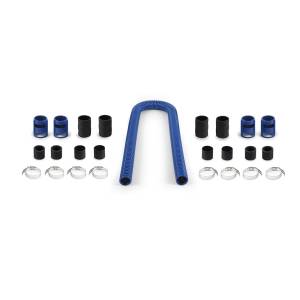 Mishimoto Universal Flexible Stainless Steel Radiator Hose Kit, 48", Blue - MMAH-U48BL