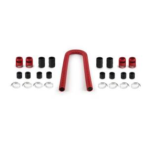 Mishimoto Universal Flexible Stainless Steel Radiator Hose Kit, 48", Red - MMAH-U48RD